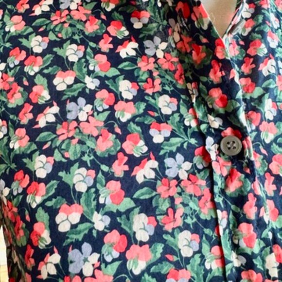 J Crew Liberty Fabric Floral Button Down Cotton Long Sleeved Shirt - Picture 4 of 7